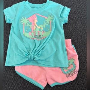 Ariel Graphic Tee and Shorts Set